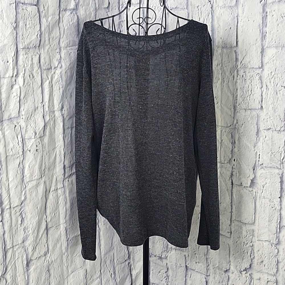 YELETE Gray "Party‎ In The Back" Sweater Large